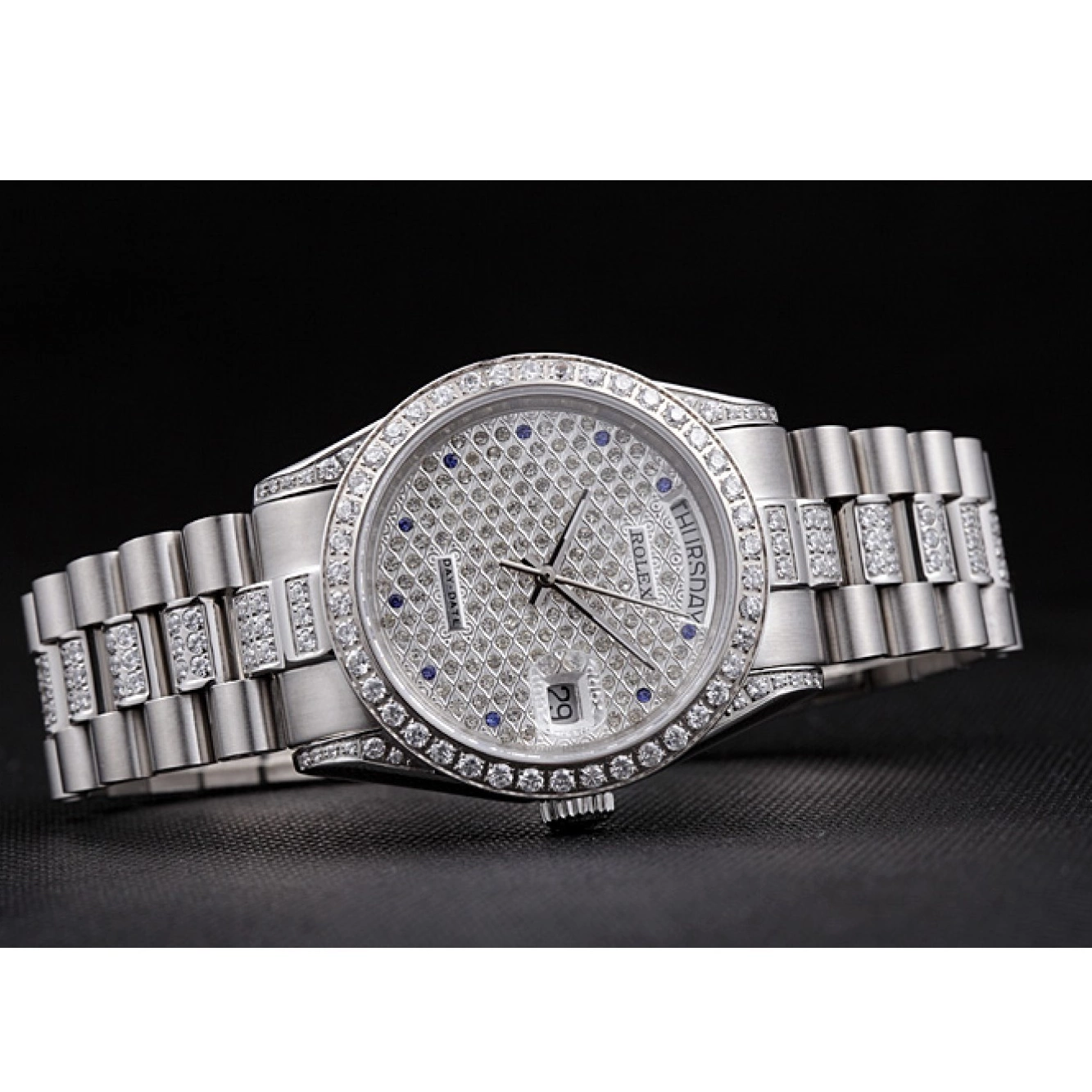 Aaa replica watch Diamonds-srl182 621612 Day-Date Rolex Swiss 0816